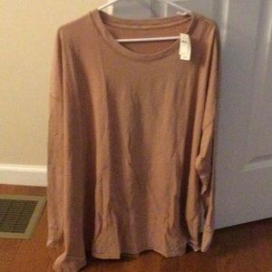 Aerie Basic Long Sleeve Oversized Mauve